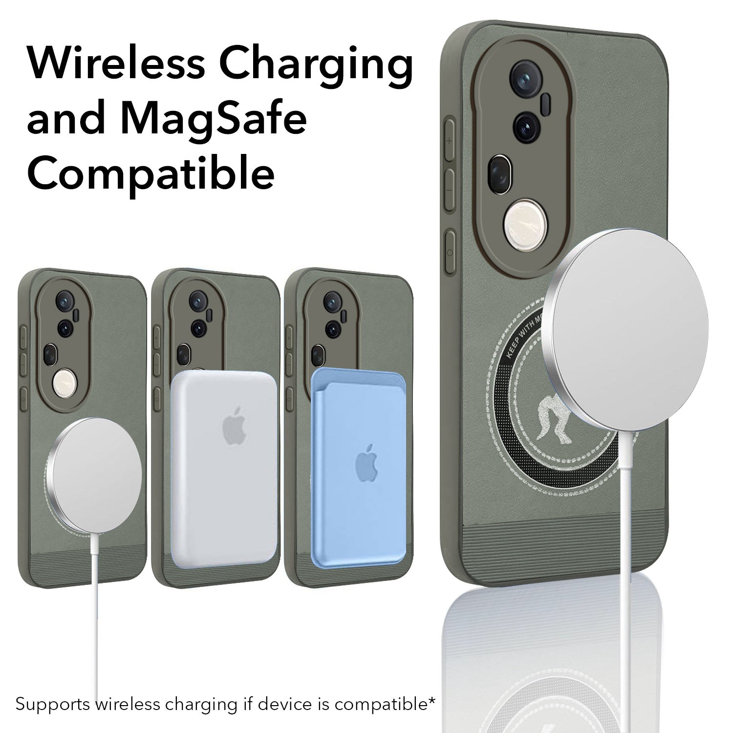 For Vivo T4 Ultra Back Cover Case PU Leather Finish (Professional Minimalist Texture | MagSafe Compatile | Camera Protection | Sleek Sober Formal)