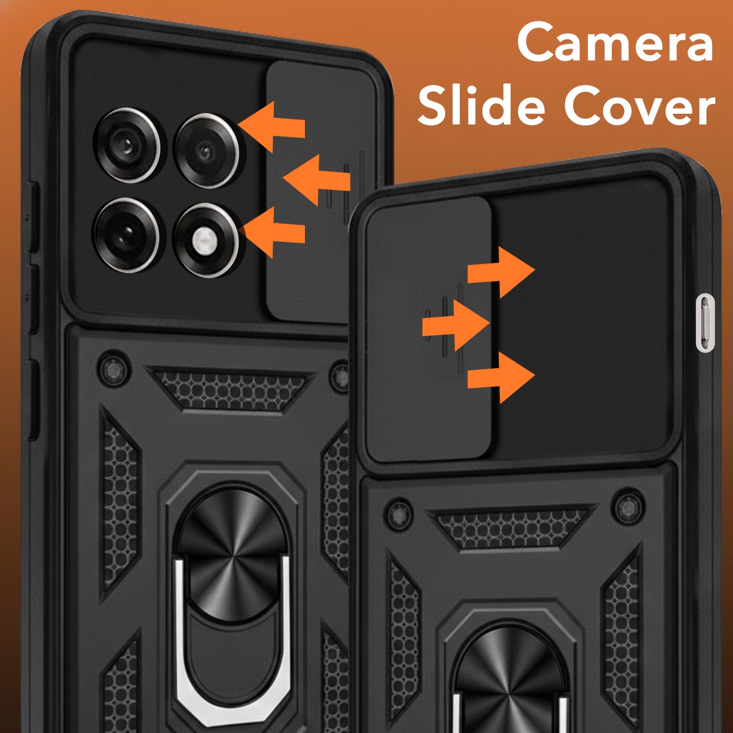 For OnePlus 13R Back Cover Case (Hybrid Dual Armor Polycarbonate)