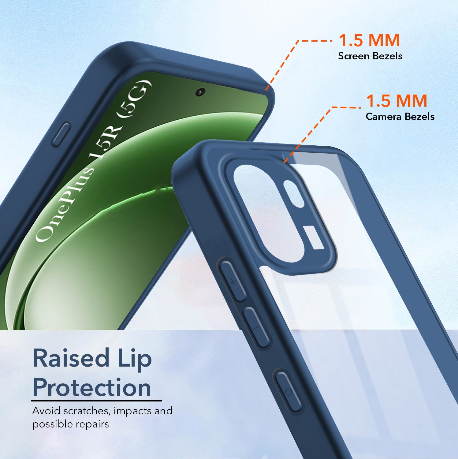 For OnePlus 15R Back Cover Case Ultra-Hybrid (Lifetime Anti Yellow | Anti Scratch | Crystal Clear Shockproof)