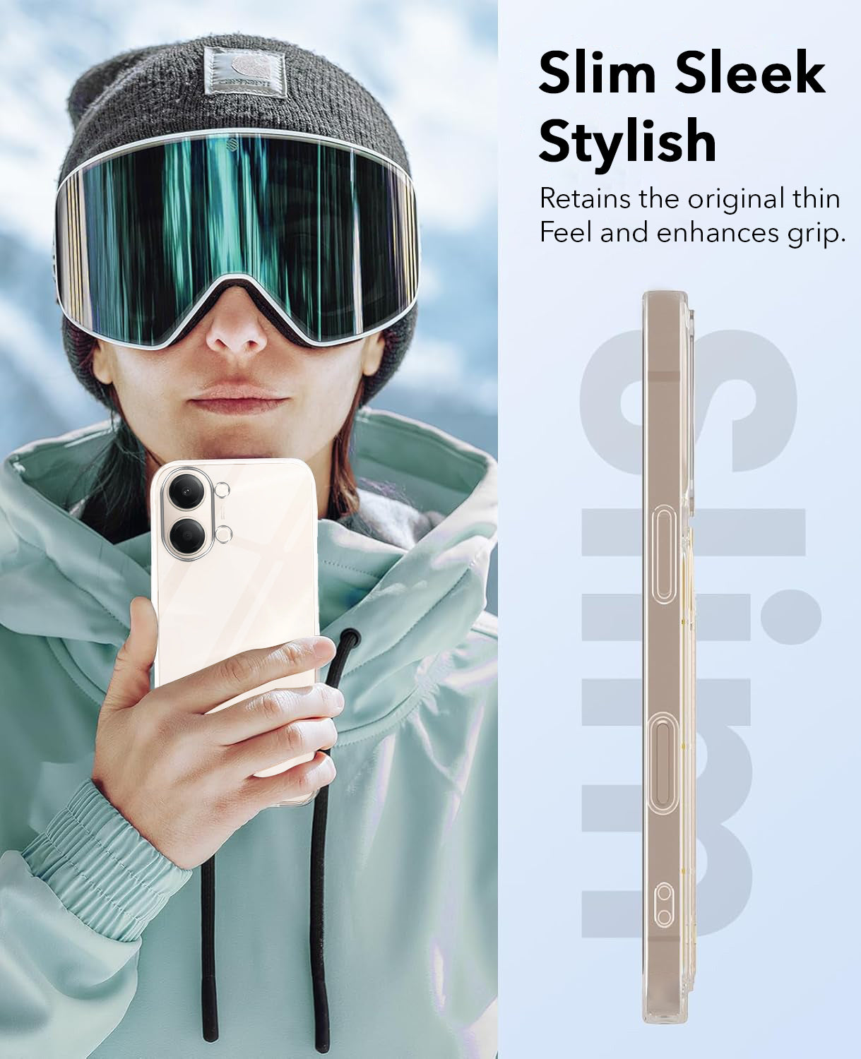 For Vivo Y11 | Vivo Y21 5G Back Cover Case Lifetime Anti-Yellow Clear (Sleek Hard Crystal | Shockproof and Camera Protection)