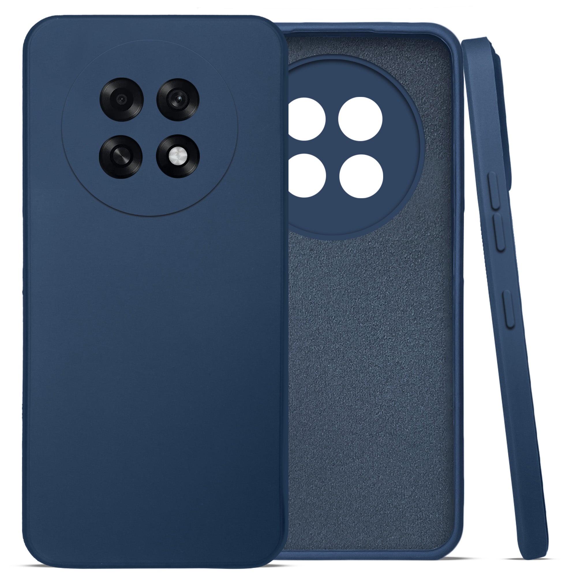 For Oppo F31 Pro Plus Back Cover Case (Matte Finish Silicone with Inside Fiber cloth)