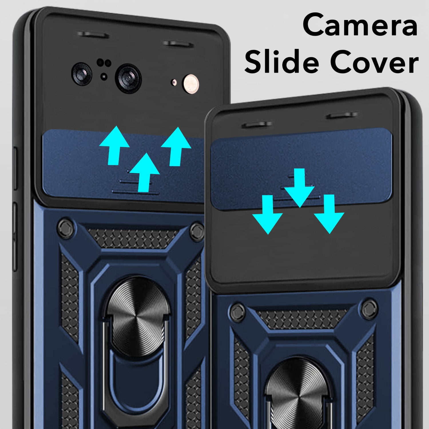 For Google Pixel 8 Back Cover Case (Hybrid Dual Armor Polycarbonate)