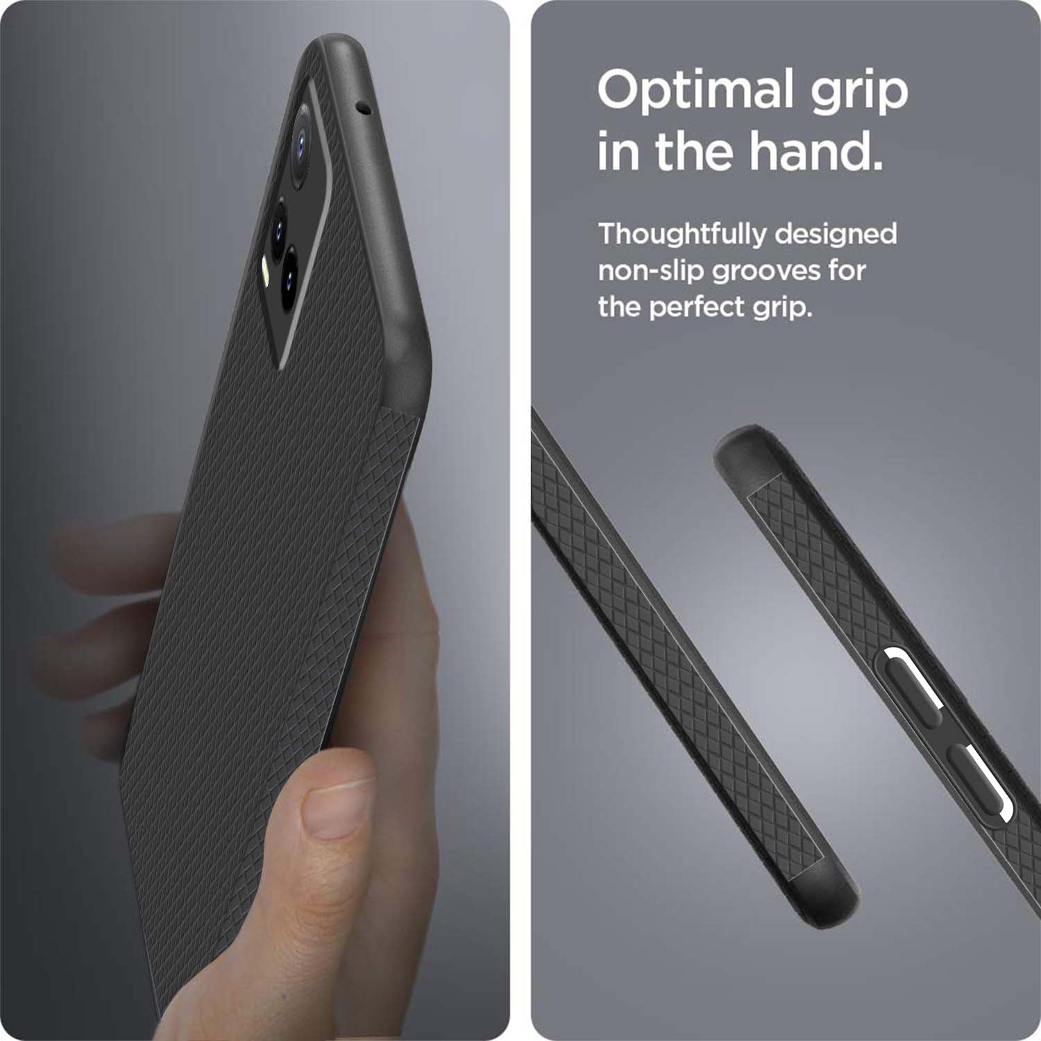 For Vivo T1x 4G  Back Cover Case (Liquid Silicone | Side Grip | Camera Protection)