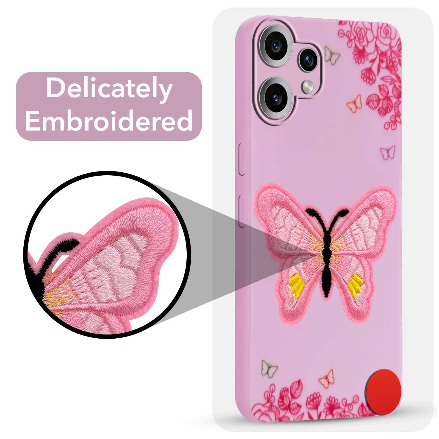 For Nothing CMF Phone 2 Pro Back Cover Case (Soft Butterfly