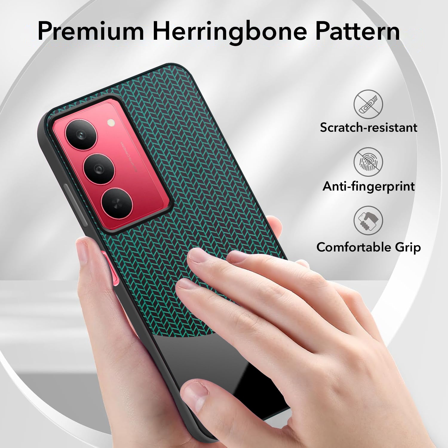 For Realme 14X Silicone Finish Back Cover Case (Premium Minimalist Professional Feel | Camera Protection Bump)