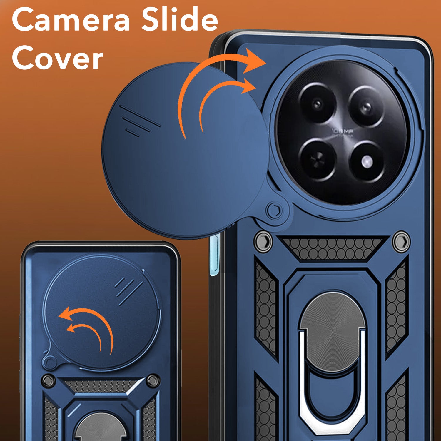 For Realme 12 | Realme 12X Back Cover Case (Hybrid Dual Armor Polycarbonate)