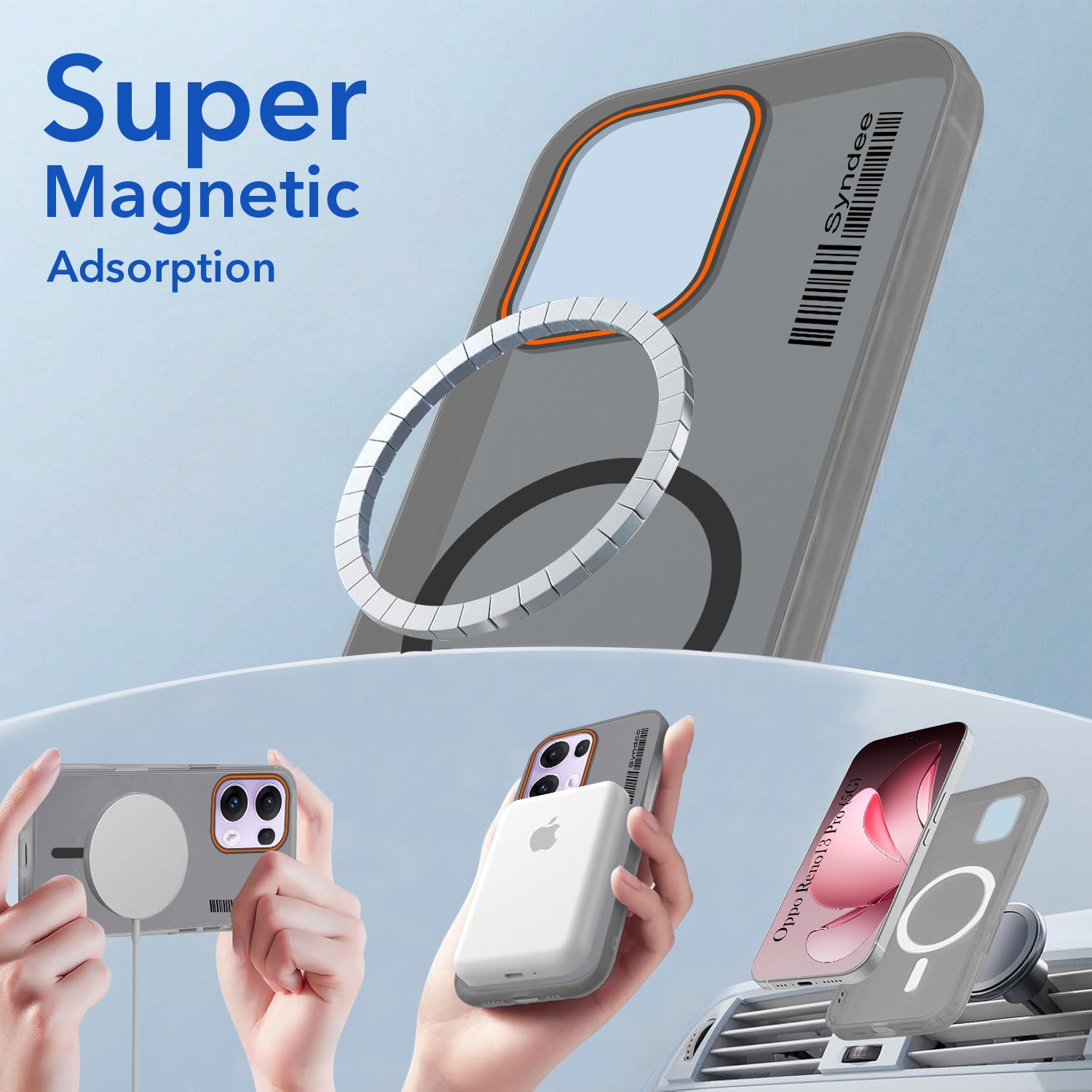 For Oppo Reno 13 Pro 5G | Oppo Reno 13 Pro 5G Back Cover Case (Soft Touch | Camera Bump Protection | MagSafe Compatible | Matte Finish)