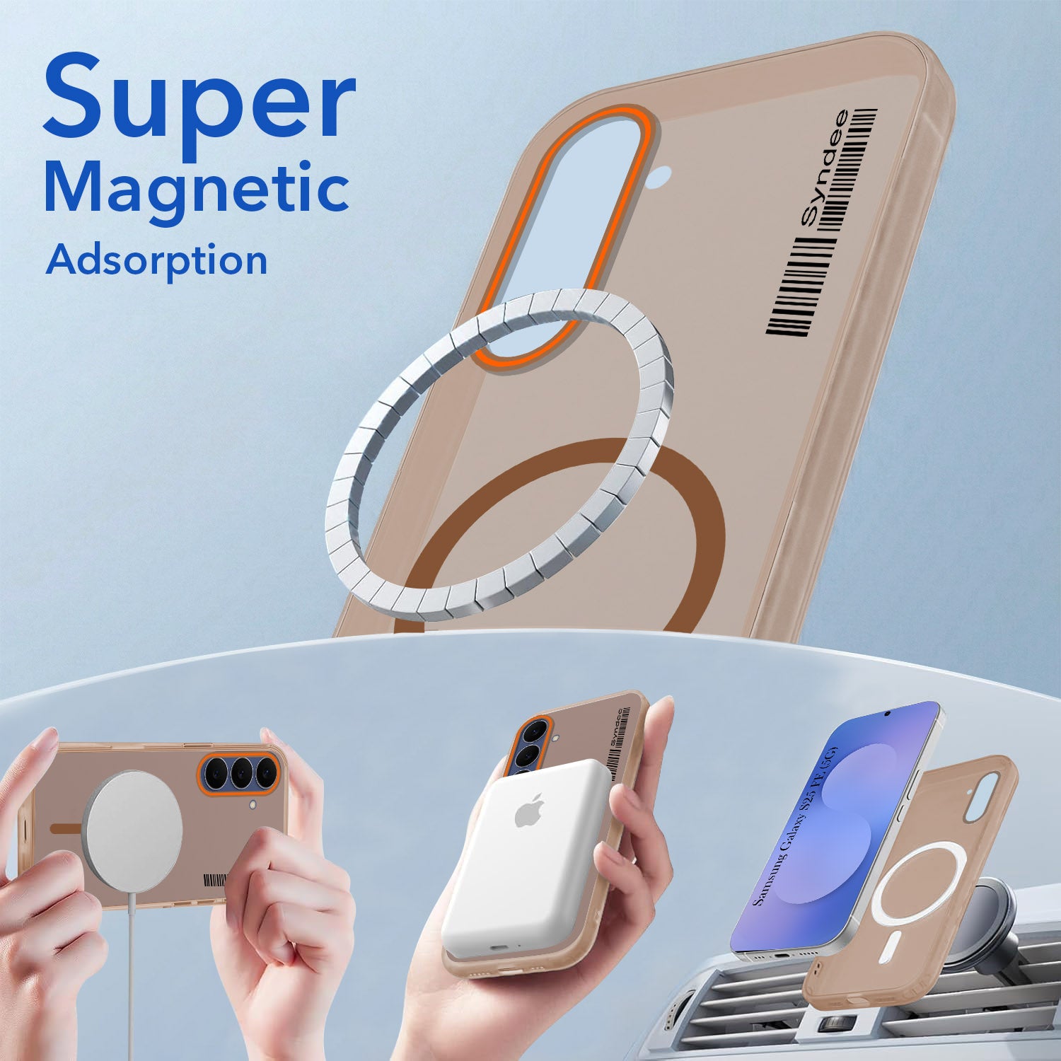 For Samsung Galaxy S25 FE Back Cover Case (Soft Touch | Camera Bump Protection | MagSafe Compatible | Matte Finish)