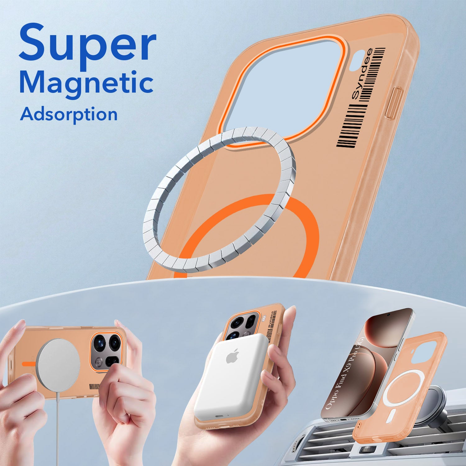For Oppo Find X9 Pro Back Cover Case (Soft Touch | Camera Bump Protection | MagSafe Compatible | Matte Finish)