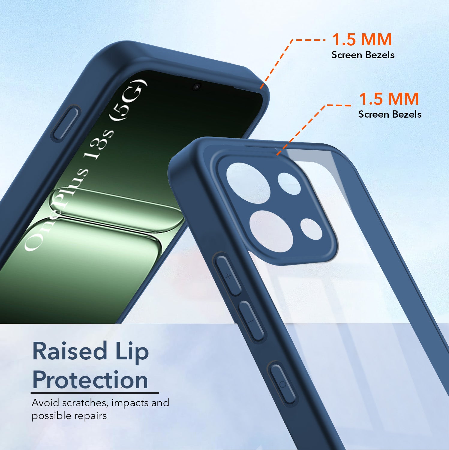 For OnePlus 13S Back Cover Case (Lifetime Anti Yellow | Anti Scratch | Crystal Clear Shockproof)