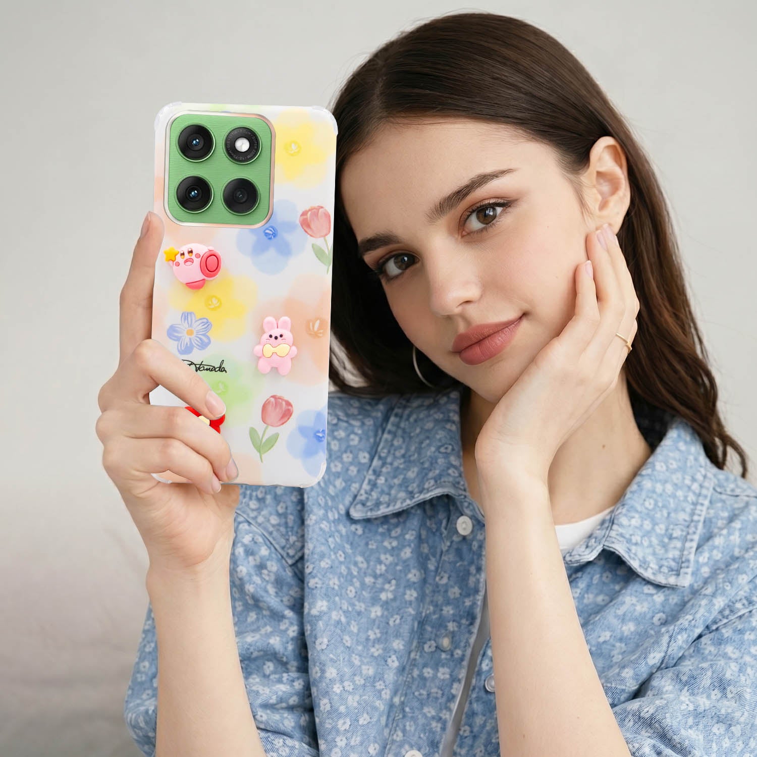 For Motorola Moto Edge 60 Back Cover Case (3D Cute Cartoons | Hard Back Side Soft | Matte Premium Finish | HD Printing)