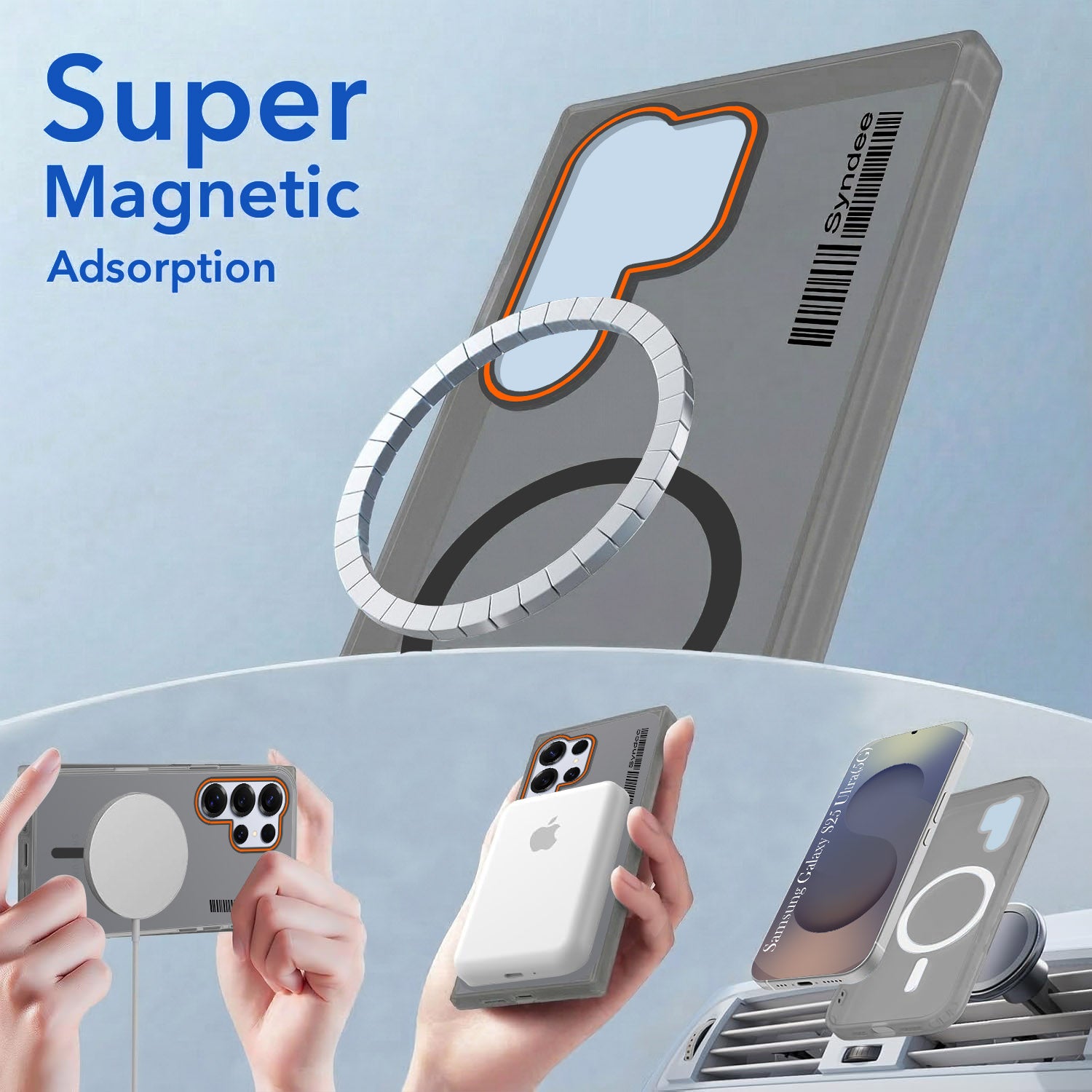 For Samsung Galaxy S25 Ultra Back Cover Case (Soft Touch | Camera Bump Protection | MagSafe Compatible | Matte Finish)