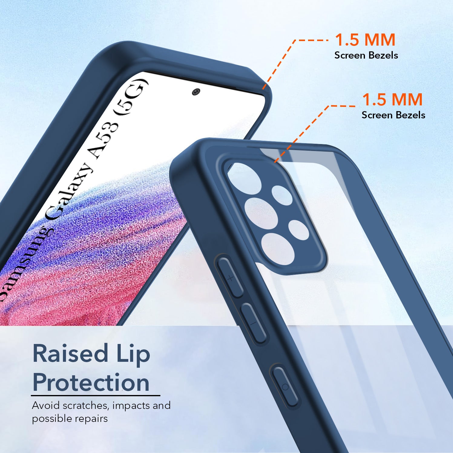 For Samsung Galaxy A53 5G Back Cover Case (Lifetime Anti Yellow | Anti Scratch | Crystal Clear Shockproof)