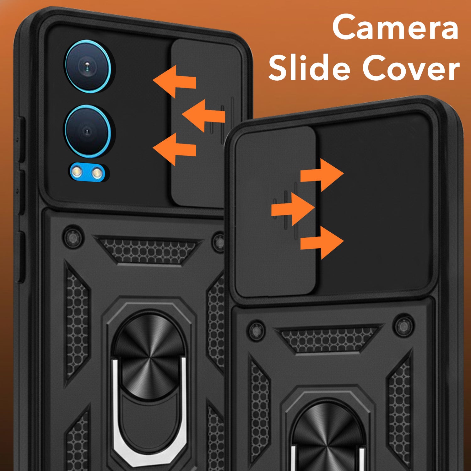 For OnePlus Nord CE 4 Lite Back Cover Case (Hybrid Dual Armor Polycarbonate)