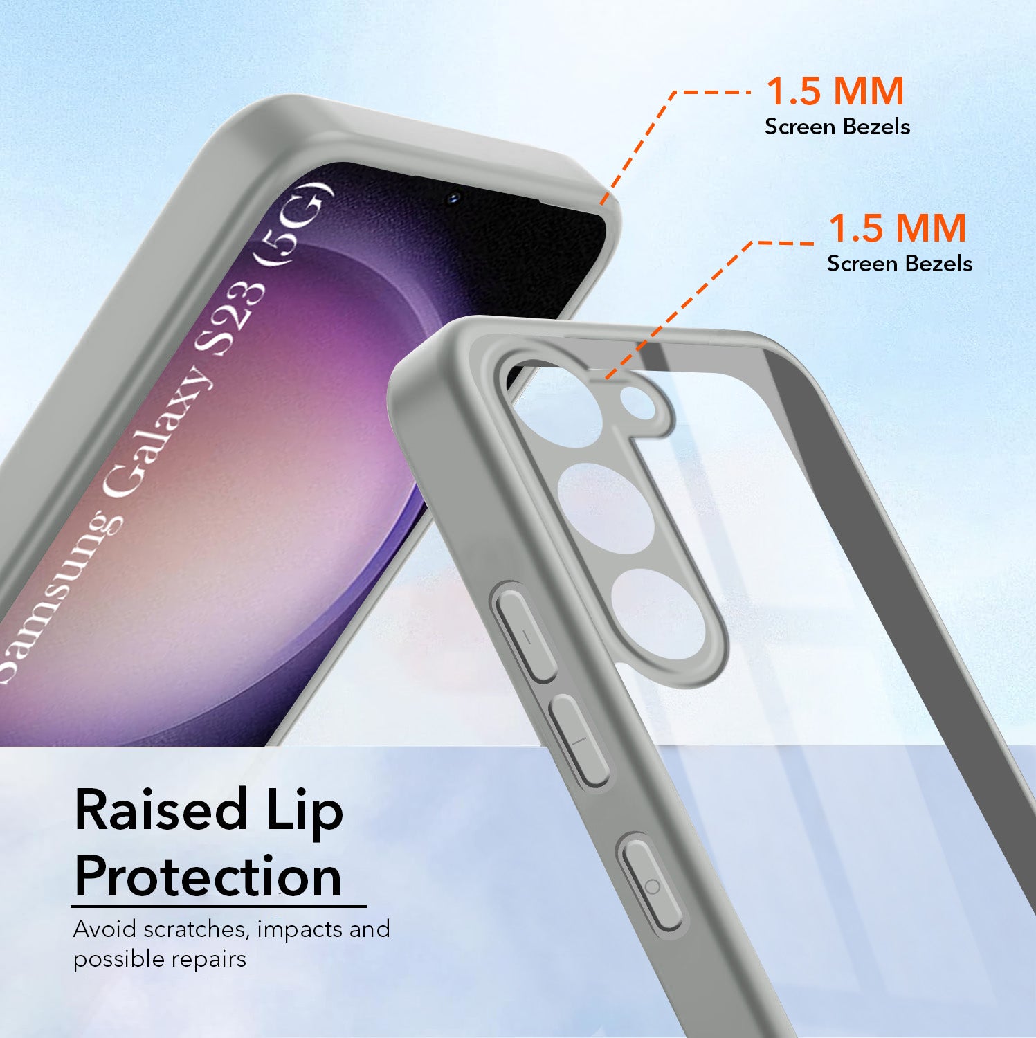 For Samsung Galaxy S23 5G Back Cover Case (Lifetime Anti Yellow | Anti Scratch | Crystal Clear Shockproof)
