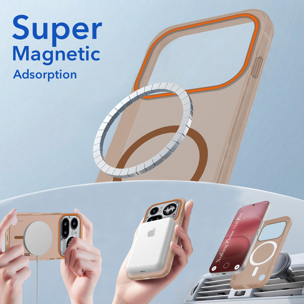 For Nothing Phone 4A Pro 5G Back Cover Case (Soft Touch | Camera Bump Protection | MagSafe Compatible | Matte Finish)