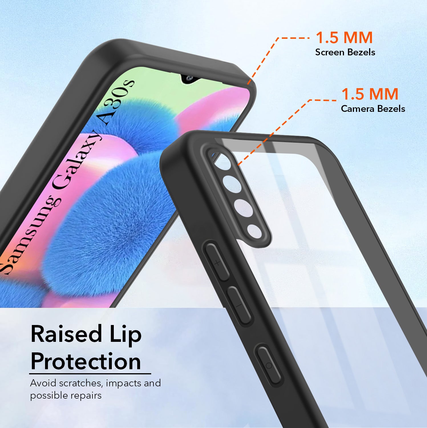 For Samsung Galaxy A30s Back Cover Case Ultra-Hybrid (Lifetime Anti Yellow | Anti Scratch | Crystal Clear Shockproof)