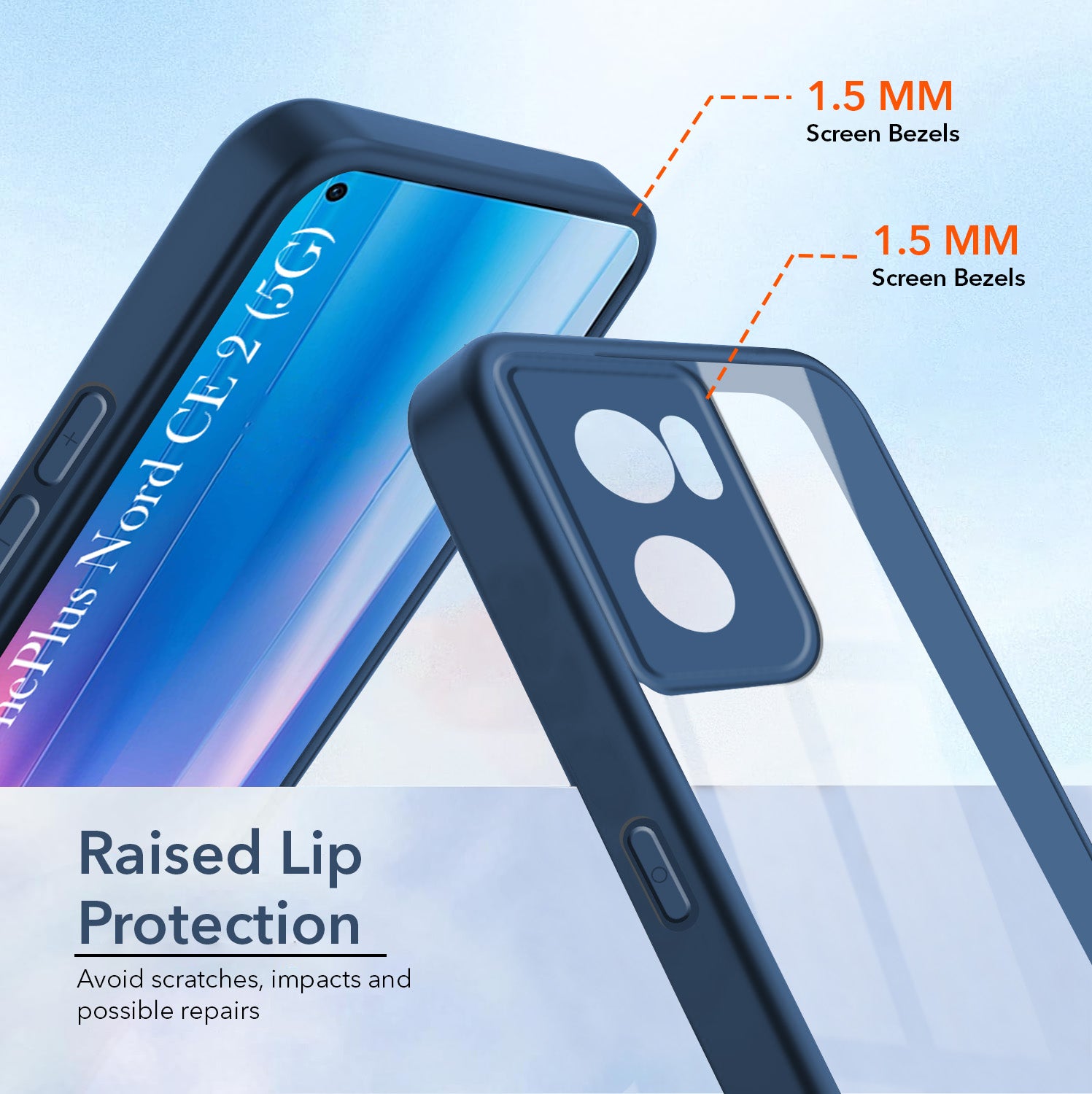 For OnePlus Nord CE 2 5G Back Cover Case Ultra-Hybrid (Lifetime Anti Yellow | Anti Scratch | Crystal Clear Shockproof)