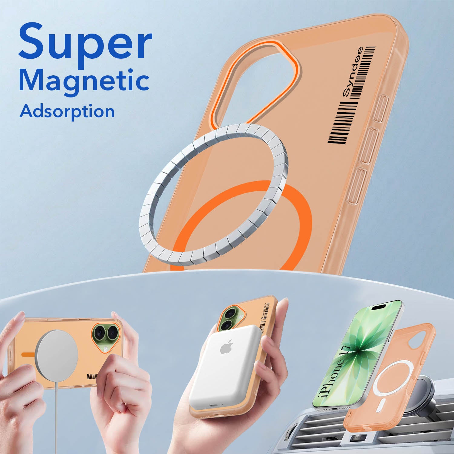 For Apple iPhone 17 Back Cover Case (Soft Touch | Camera Bump Protection | MagSafe Compatible | Matte Finish)