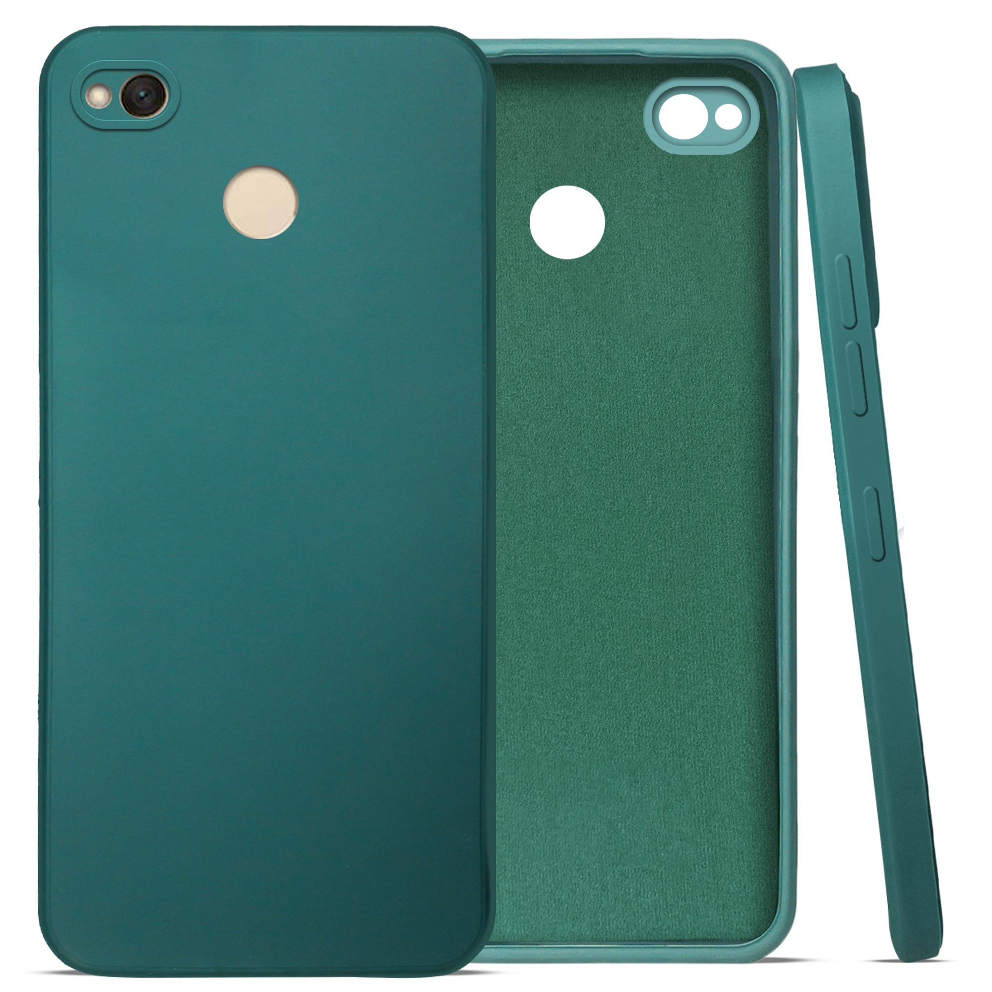 For Xiaomi Redmi 4X Back Cover Case (Matte Finish Silicone with Inside Fiber cloth |Black)