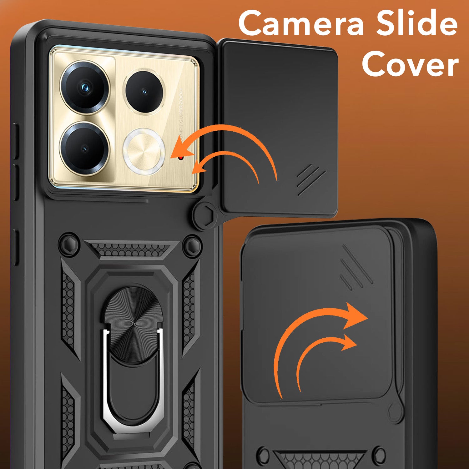 For Infinix Note 40 Back Cover Case (Hybrid Dual Armor Polycarbonate)