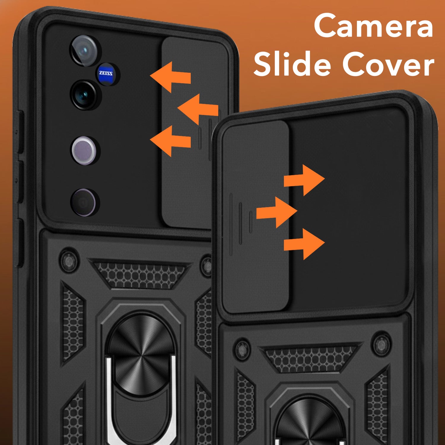 For Vivo V40 | Vivo V40 Pro 5G Back Cover Case (Hybrid Dual Armor Polycarbonate)