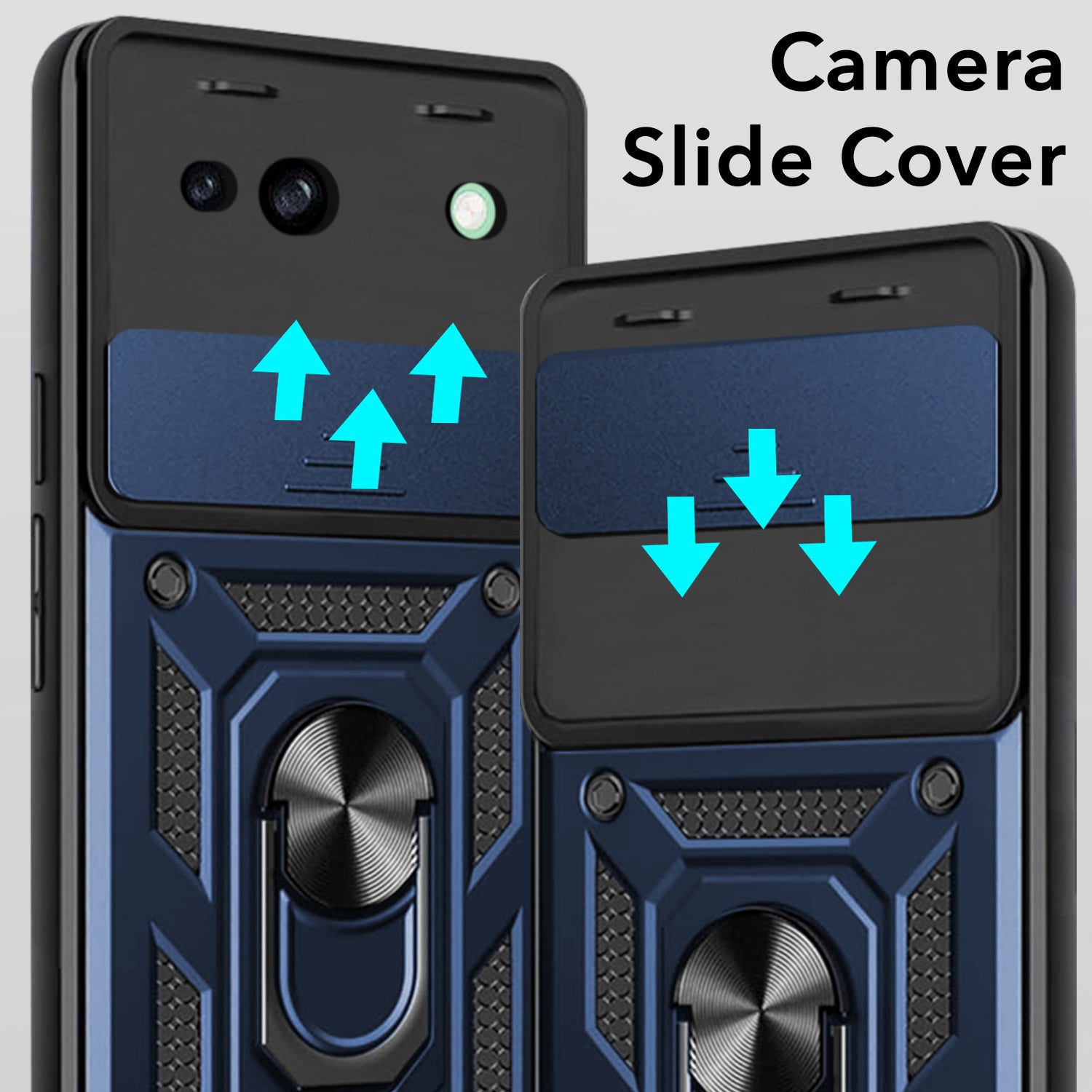 For Google Pixel 8a Back Cover Case (Hybrid Dual Armor Polycarbonate)