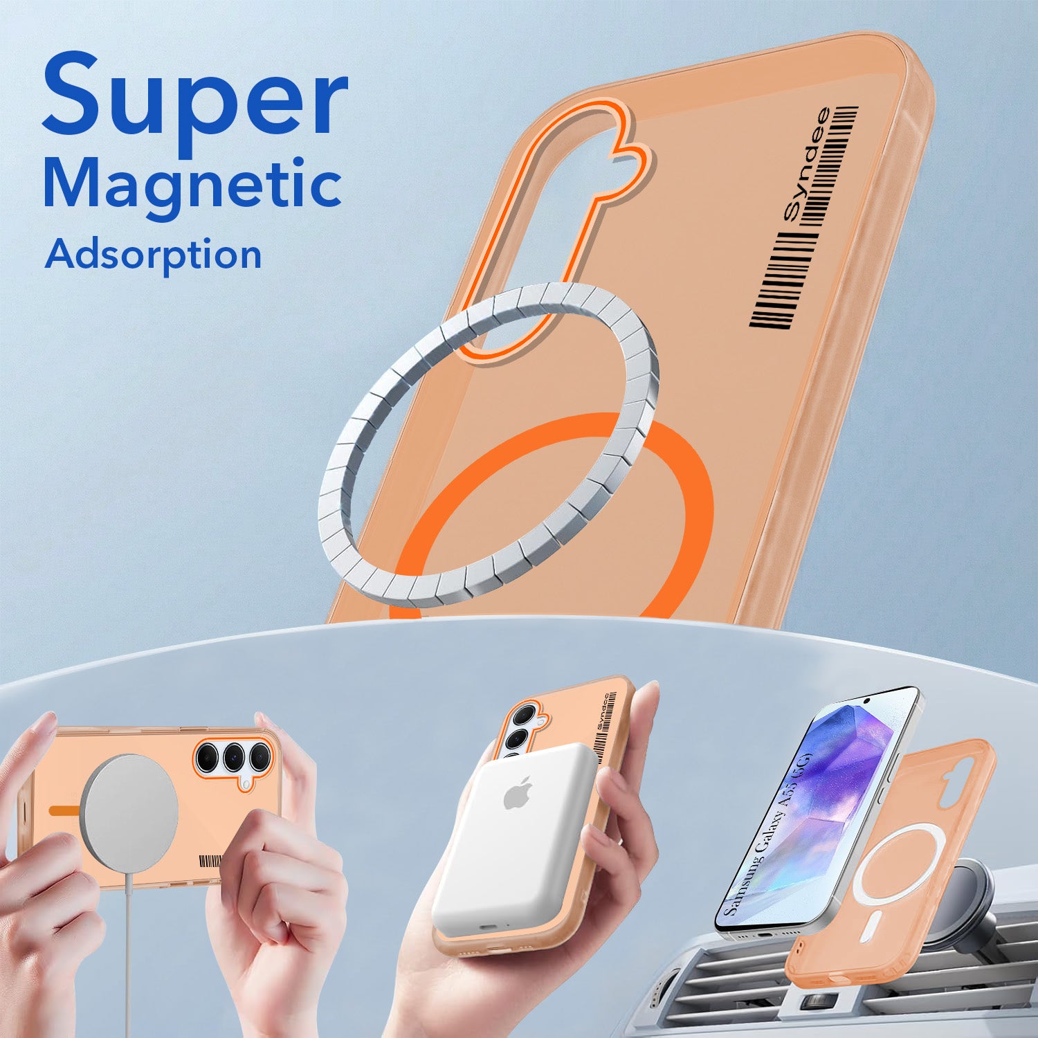 For Samsung Galaxy A55 5G Back Cover Case (Soft Touch | Camera Bump Protection | MagSafe Compatible | Matte Finish)