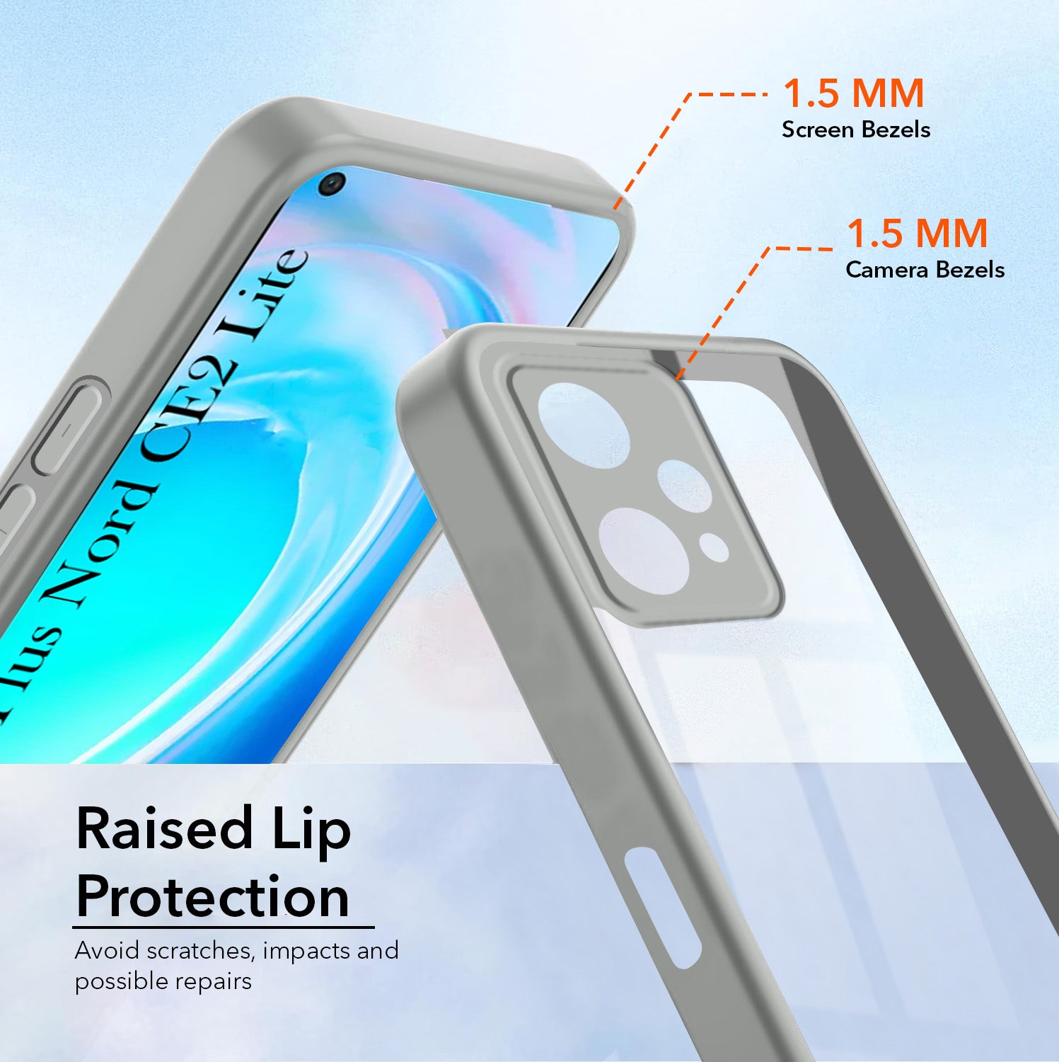 For OnePlus Nord CE 2 Lite 5G Back Cover Case Ultra-Hybrid(Lifetime Anti Yellow | Anti Scratch | Crystal Clear Shockproof)