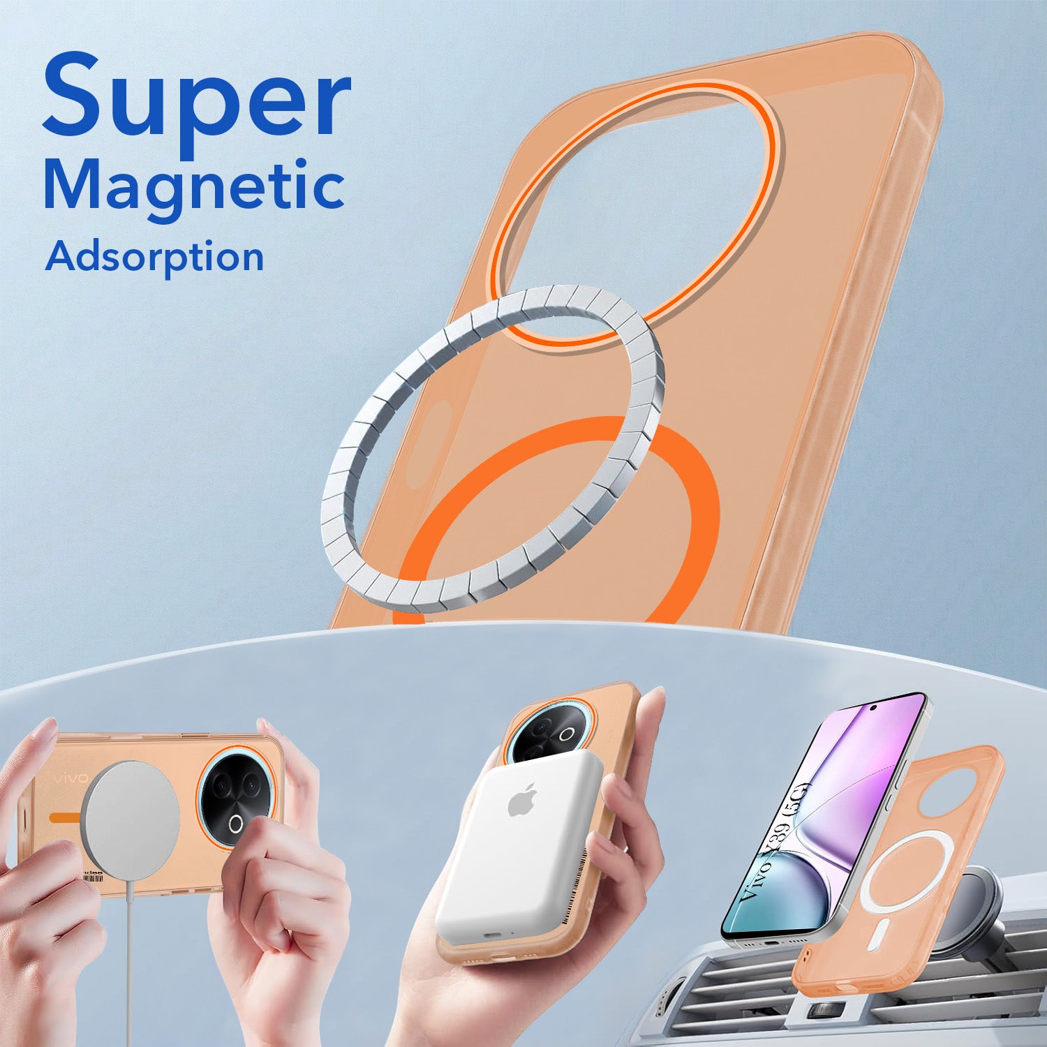 For Vivo Y39 Back Cover Case (Soft Touch | Camera Bump Protection | MagSafe Compatible | Matte Finish)