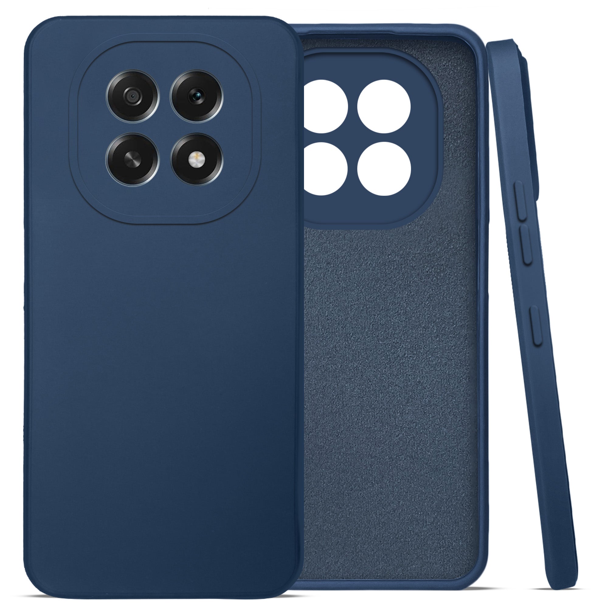 For Oppo F29 Back Cover Case (Matte Finish Silicone with Inside Fiber cloth)