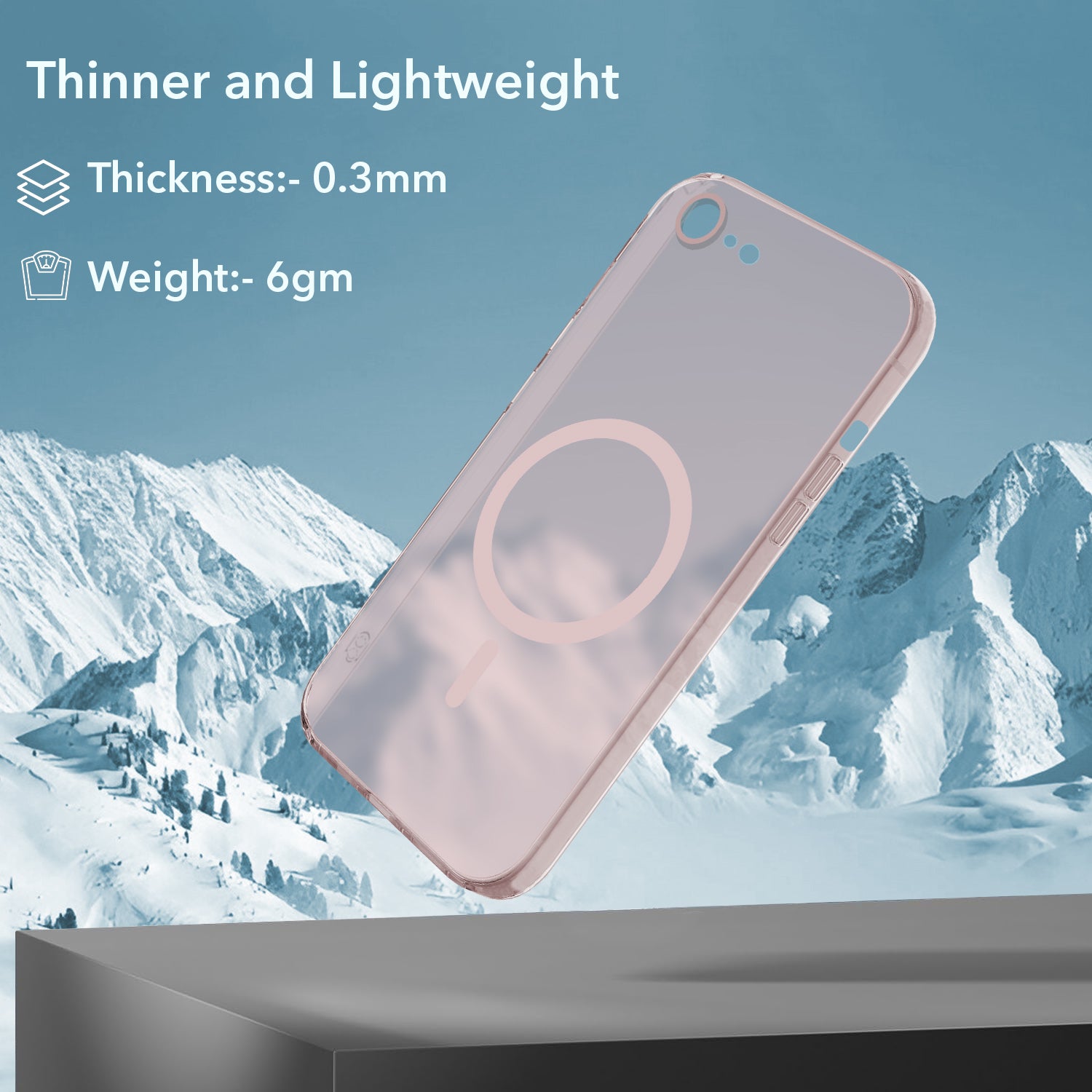 For iPhone SE 2020 | SE 2022 Back Cover Case (Frosted Matte Feel | MagSafe Compatible Wireless Charging | Polycarbonate Material)