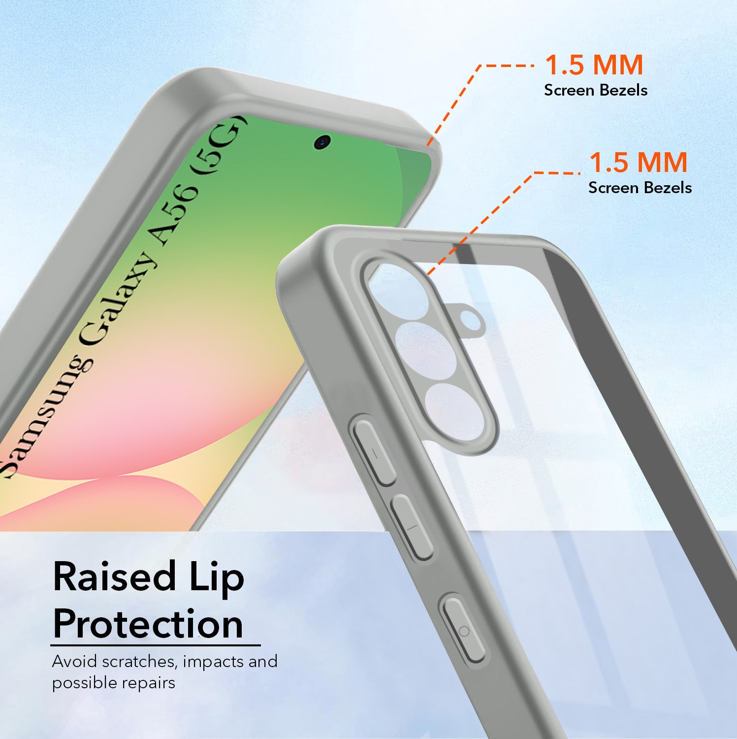For Samsung Galaxy A56 Back Cover Case (Lifetime Anti Yellow | Anti Scratch | Crystal Clear Shockproof)