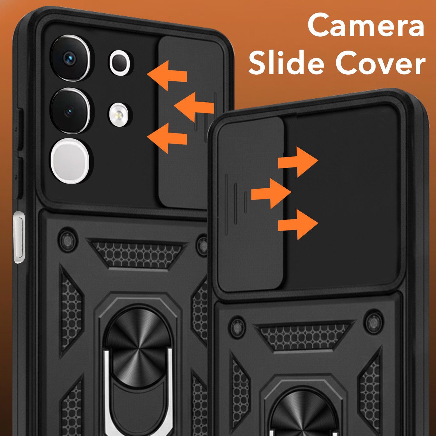 For Vivo iQOO Z10x Back Cover Case (Hybrid Dual Armor Polycarbonate)