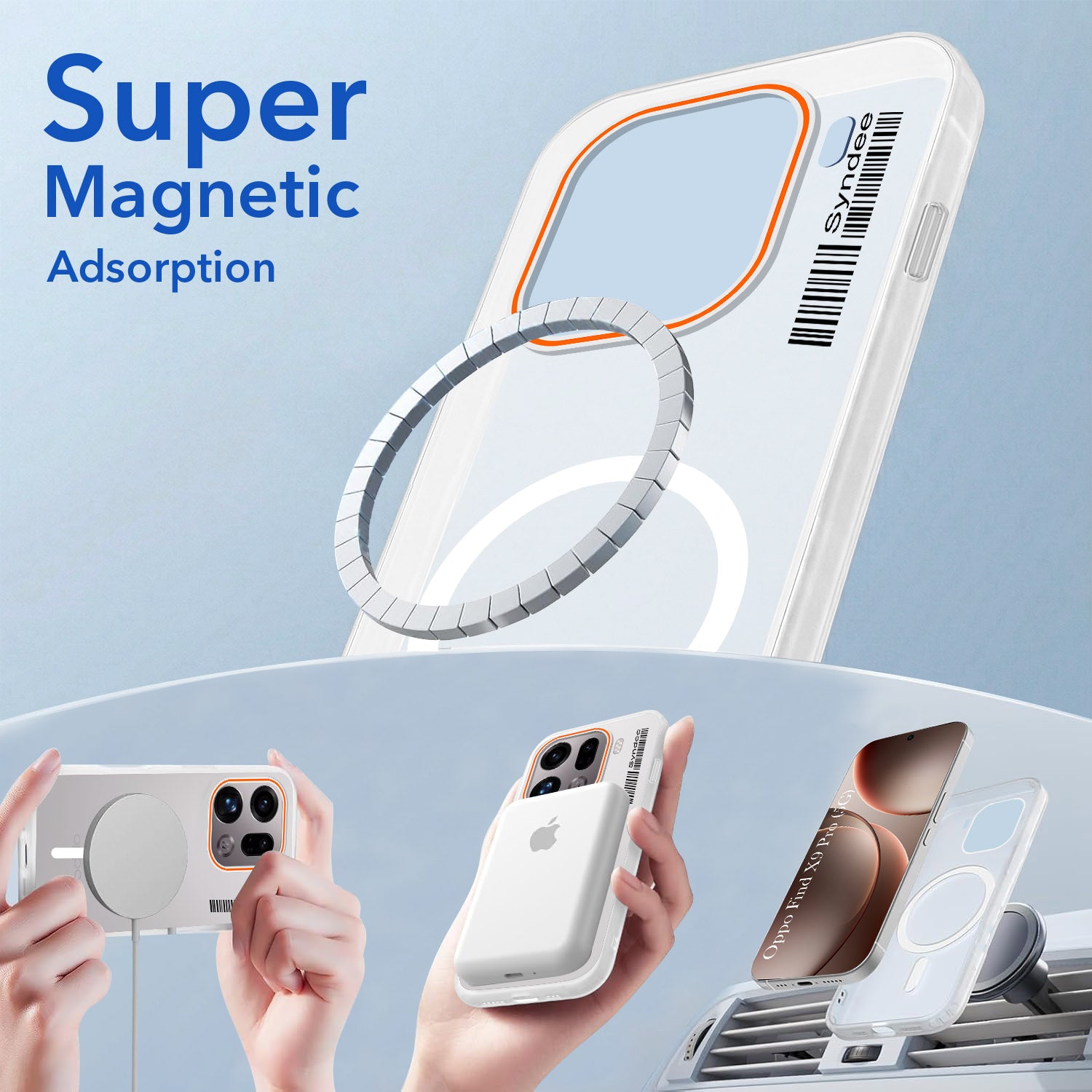 For Oppo Find X9 Pro Back Cover Case (Soft Touch | Camera Bump Protection | MagSafe Compatible | Matte Finish)
