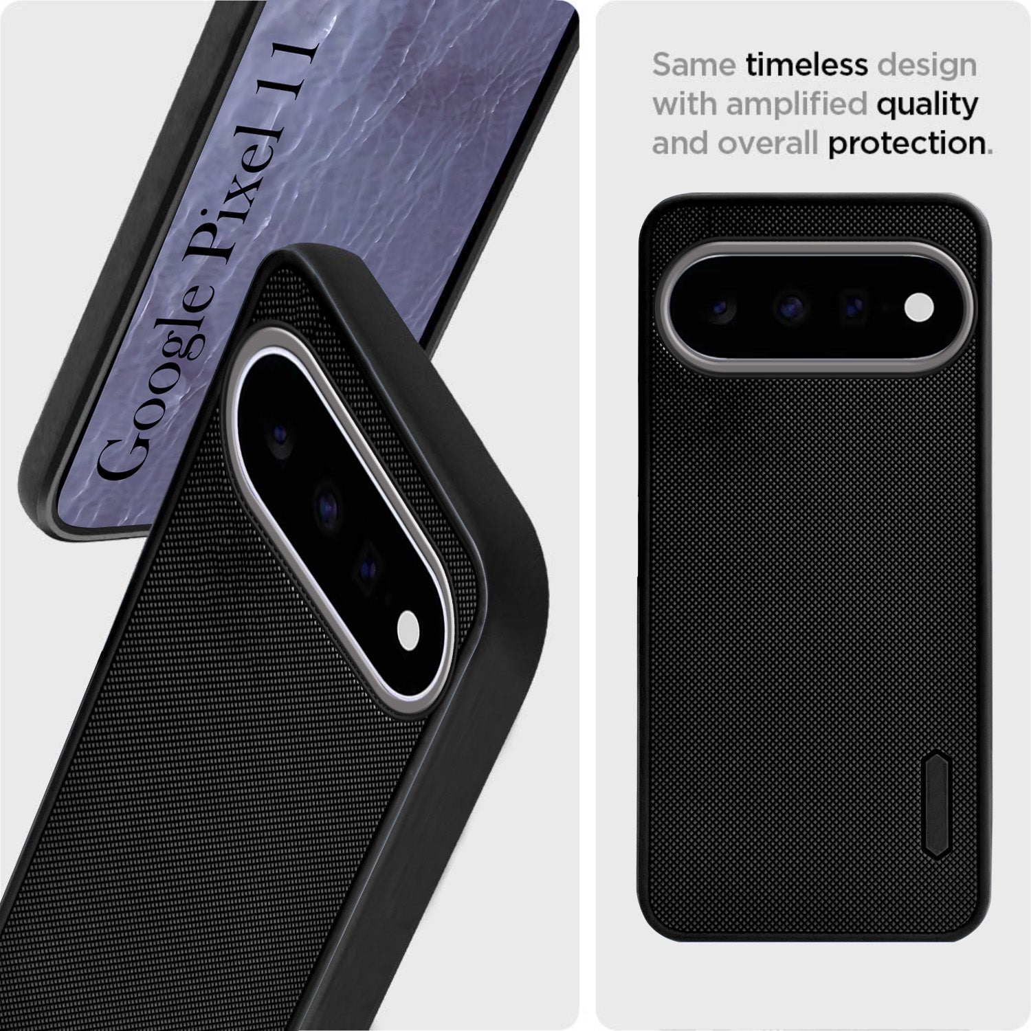 For Google Pixel 11 Back Cover Case Rubberised (Textured Grip Design| Micro-Fiber Cloth Inside | Slim and Light Weight | Soft Touch and Feel)