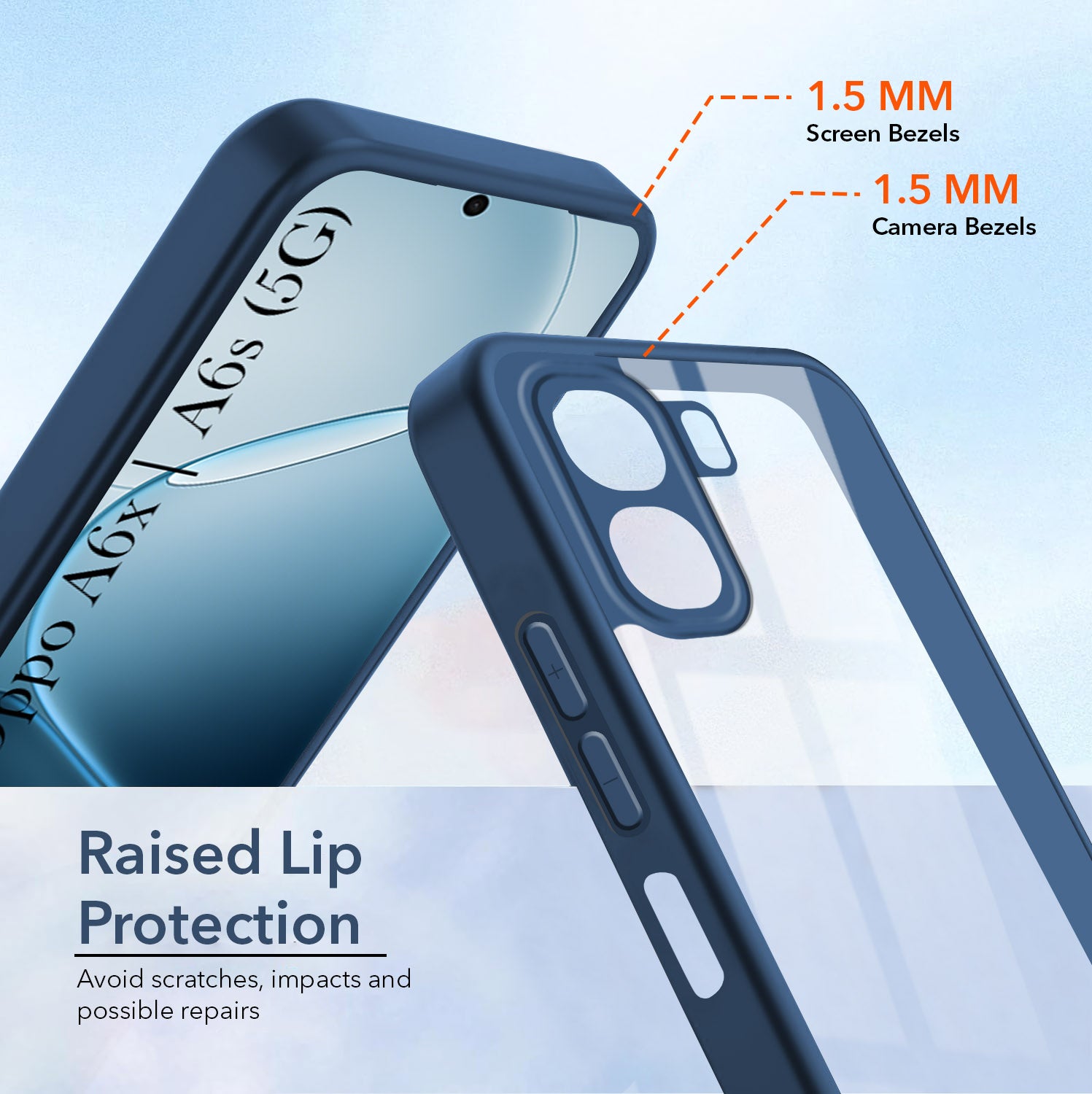 For Oppo A6X | Oppo A6s Back Cover Case Ultra-Hybrid (Lifetime Anti Yellow | Anti Scratch | Crystal Clear Shockproof)