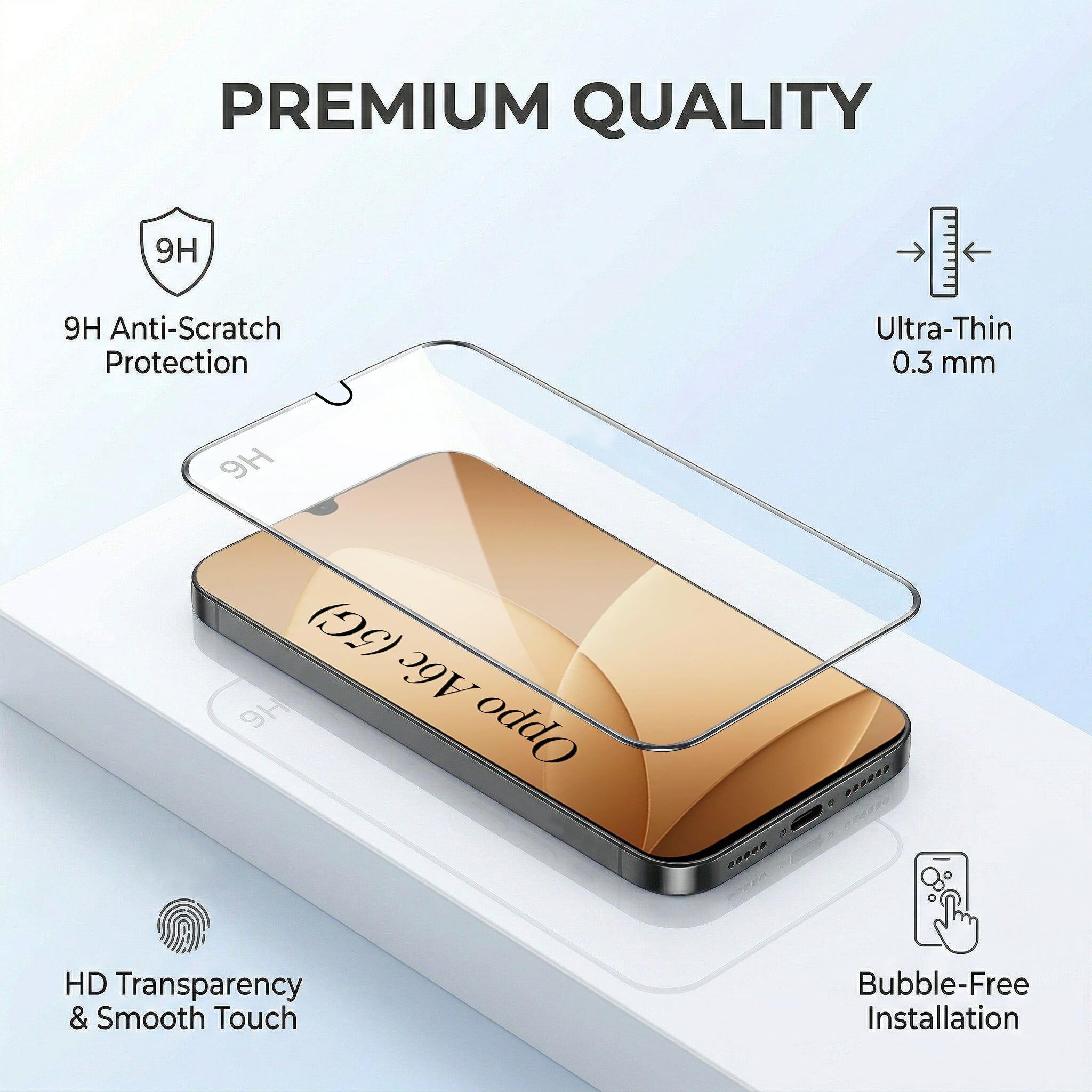 For Realme P4 Lite 5G | Narzo 100 Lite 5G Combo (Textured Grip Design | Micro-Fiber Cloth Inside | Oleophobic Coating Screen Glass)