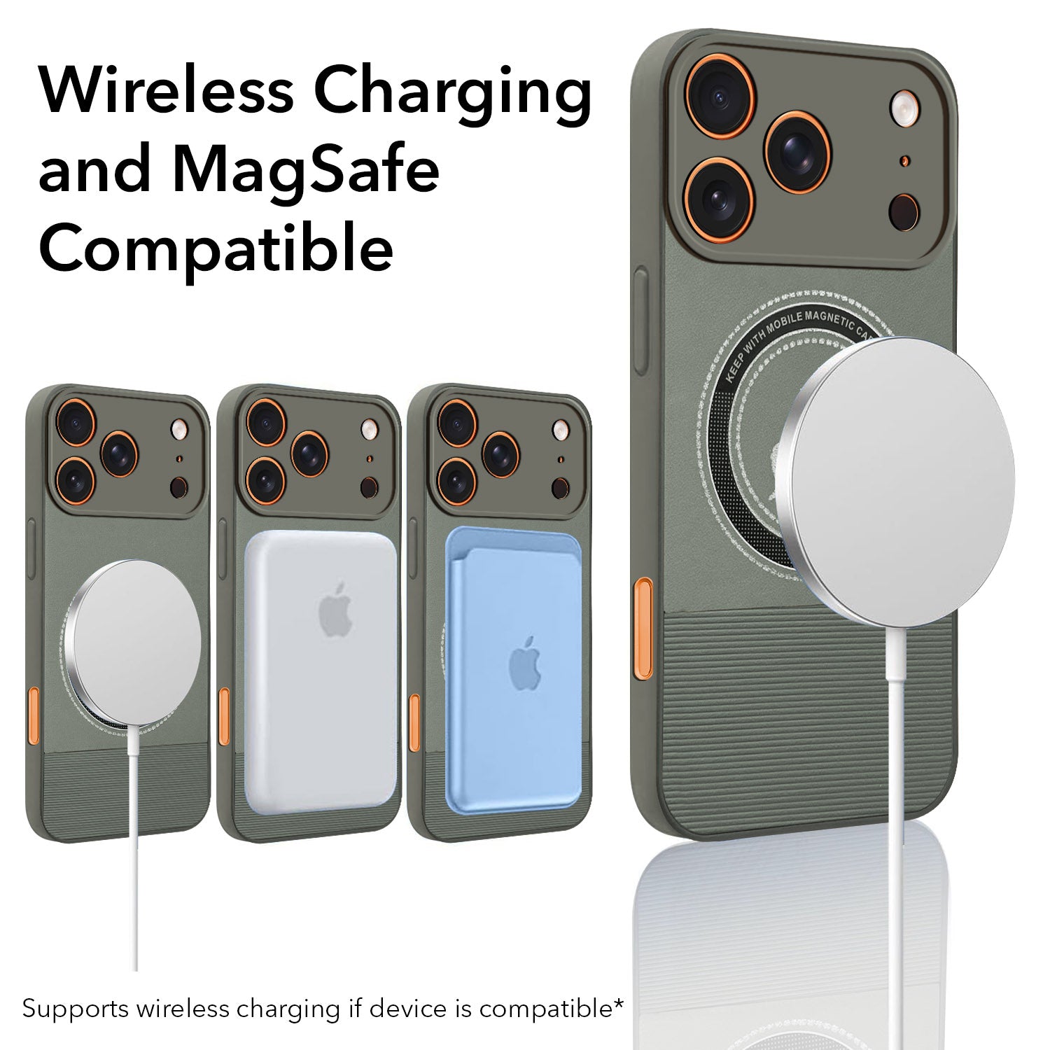 For Apple iPhone 17 Pro Back Cover Case PU Leather Finish (Professional Minimalist Texture | MagSafe Compatile | Camera Protection | Sleek Sober Formal)