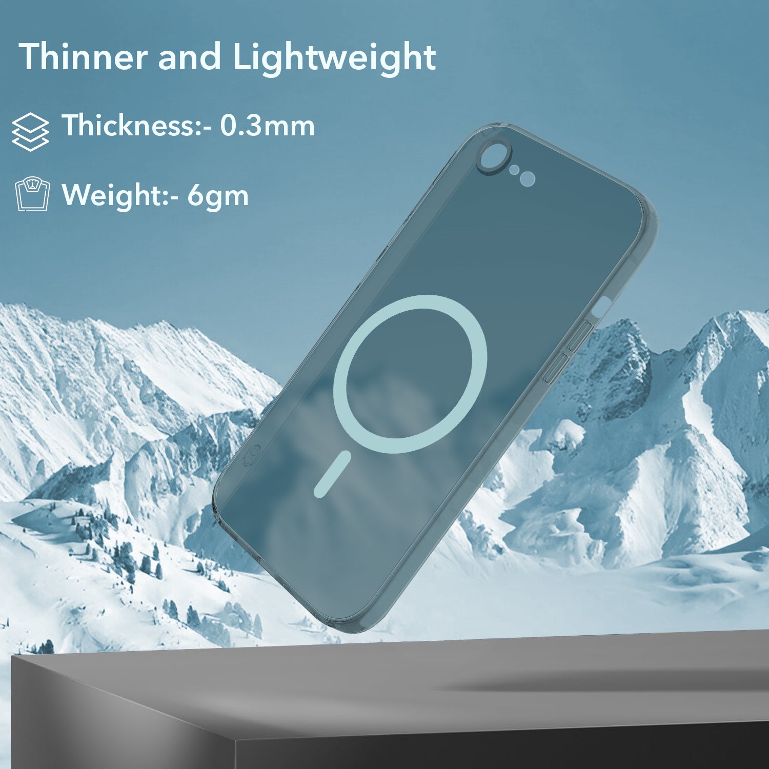 For iPhone SE 2020 | SE 2022 Back Cover Case (Frosted Matte Feel | MagSafe Compatible Wireless Charging | Polycarbonate Material)