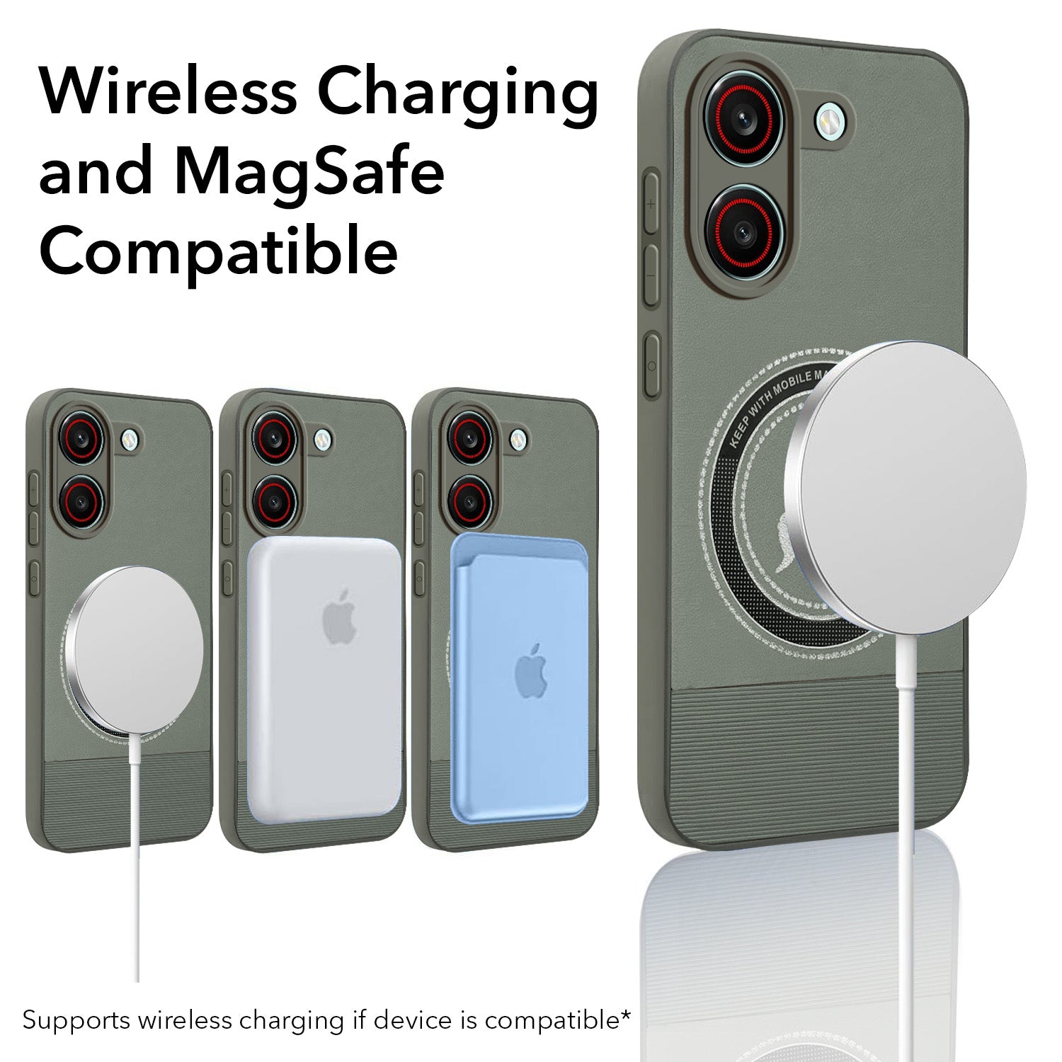 For Redmi Turbo 5 Back Cover Case PU Leather Finish (Professional Minimalist Texture | MagSafe Compatile | Camera Protection | Sleek Sober Formal)