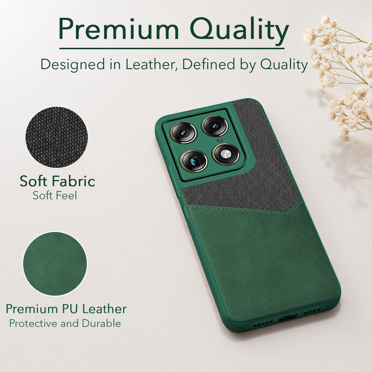 For Motorola Moto Signature 5G Back Cover Case (Dual PU Leather Stitch | Professional Minimalist | Soft and Flexible)