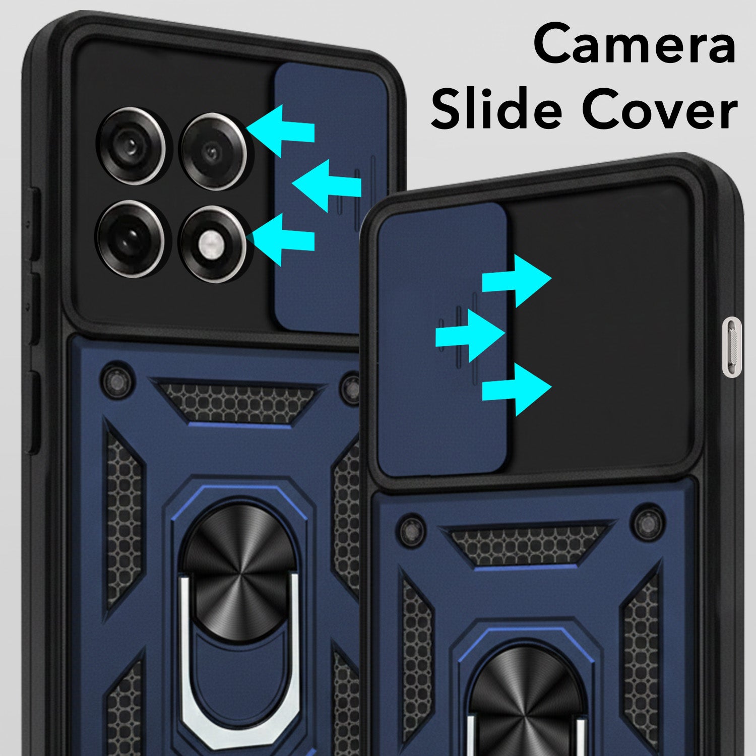 For OnePlus 13R Back Cover Case (Hybrid Dual Armor Polycarbonate)