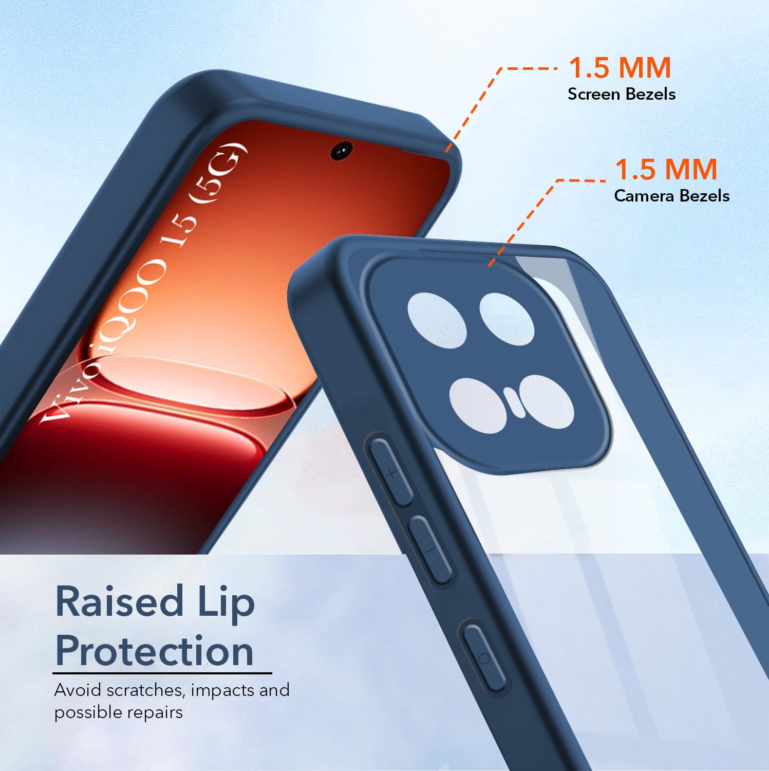 For Vivo iQOO 15 5G Back Cover Case Ultra-Hybrid (Lifetime Anti Yellow | Anti Scratch | Crystal Clear Shockproof)