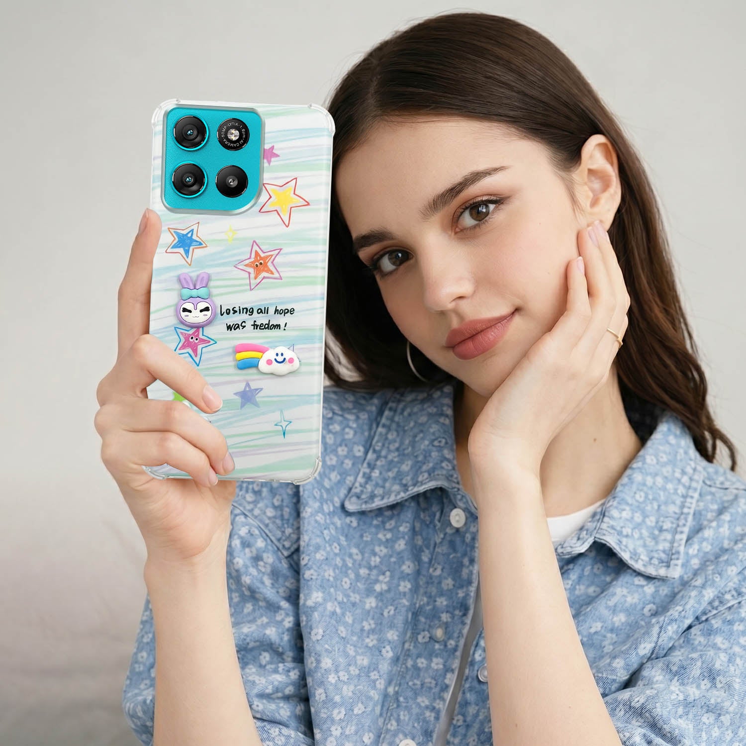 For Motorola Moto G67 Power | G57 Power Back Cover Case (3D Cute Cartoons | Hard Back Side Soft | Matte Premium Finish | HD Printing)
