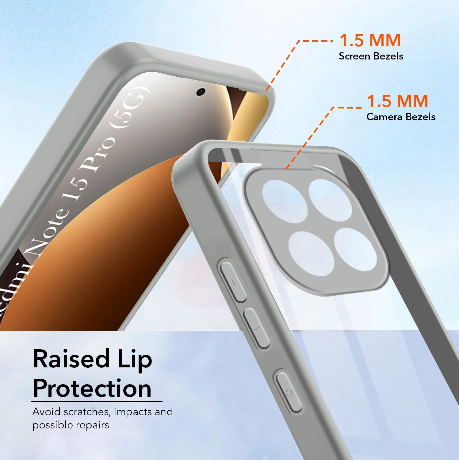 For Xiaomi Redmi Note 15 Pro 5G Back Cover Case Ultra-Hybrid (Lifetime Anti Yellow | Anti Scratch | Crystal Clear Shockproof)