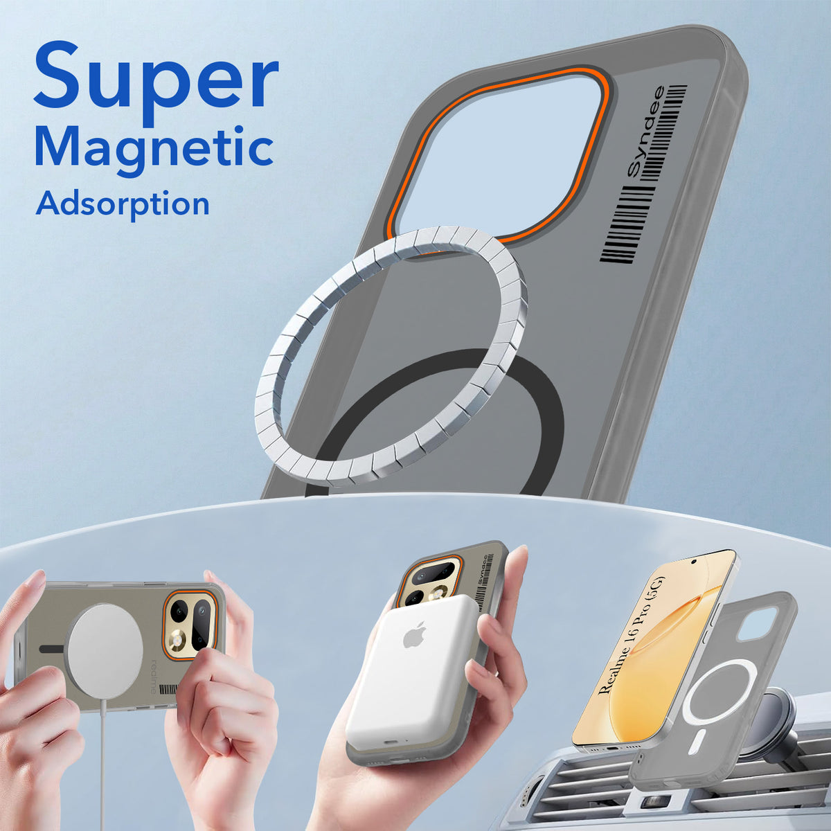 For Realme 16 Pro Back Cover Case (Soft Touch | Camera Bump Protection | MagSafe Compatible | Matte Finish)