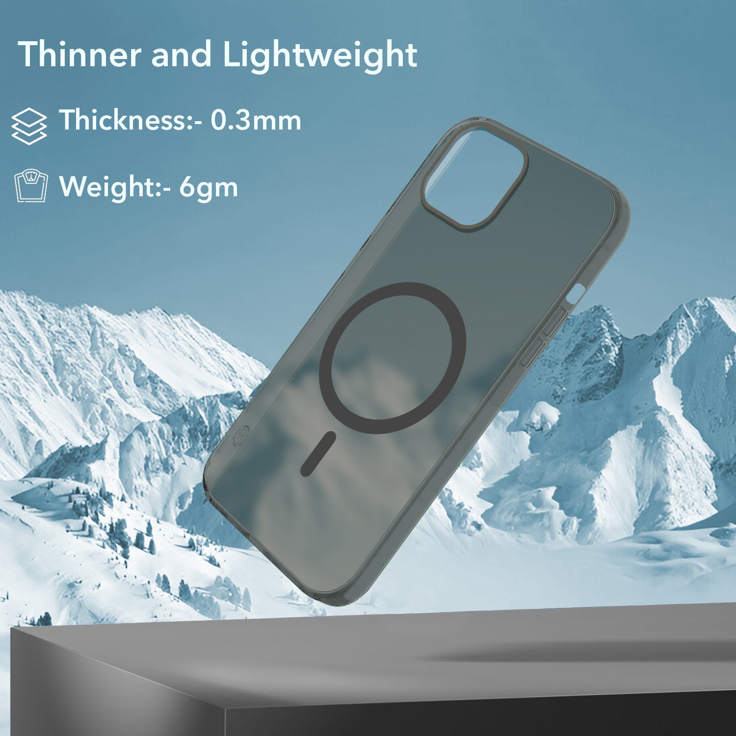 For Apple iPhone 13 Back Cover Case (Frosted Matte Feel | MagSafe Compatible Wireless Charging | Polycarbonate Material)