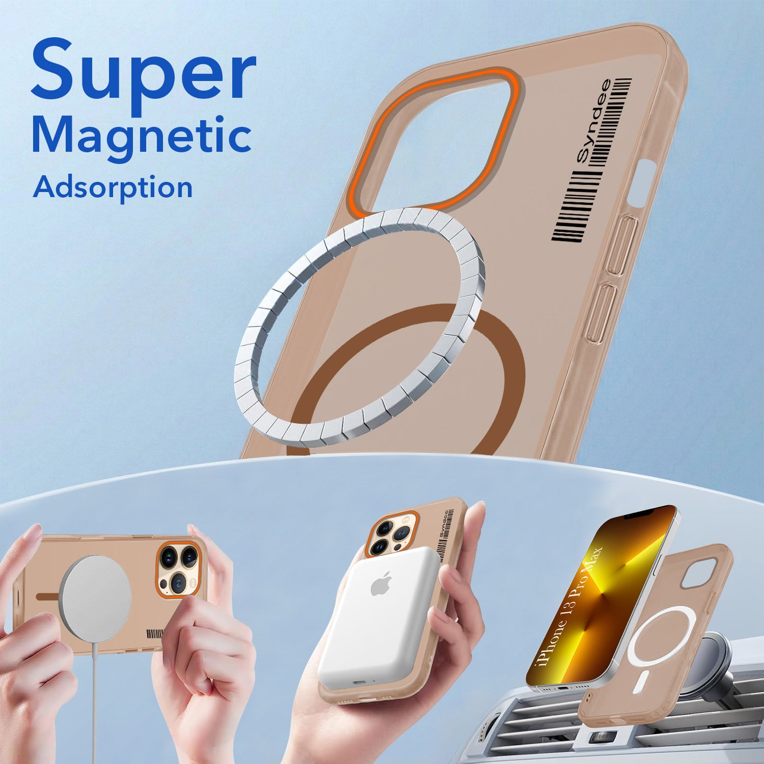 For Apple iPhone 13 Pro Max Back Cover Case  (Soft Touch | Camera Bump Protection | MagSafe Compatible | Matte Finish)