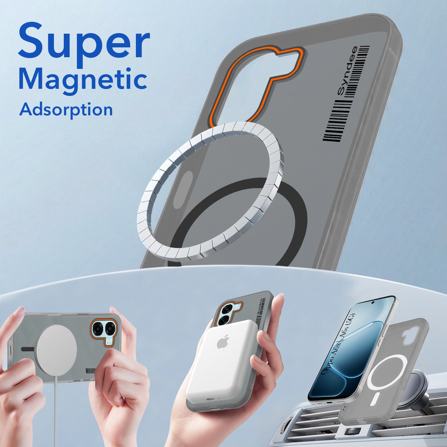 For Oppo A6X | Oppo A6S Back Cover Case (Soft Touch | Camera Bump Protection | MagSafe Compatible | Matte Finish)